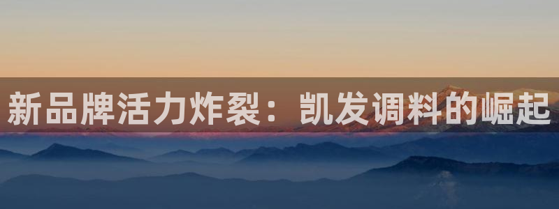 法甲澳客：新品牌活力炸裂：凯发调料的崛起