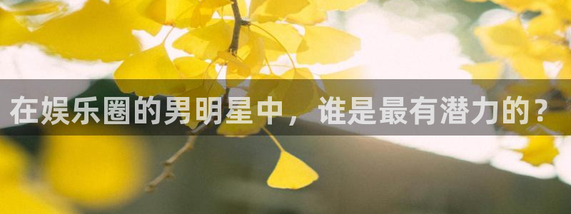 澳客走势图表最新：在娱乐圈的男明星中，谁是最有潜力的？